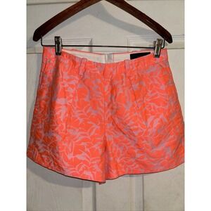 J. Crew Shorts Womens 2 Orange Cream Pockets Casual, Gently Worn